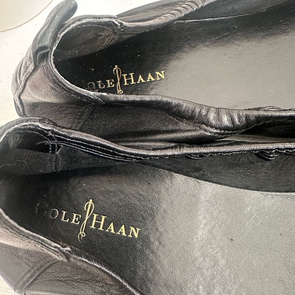 Cole Haan Black Leather Studded Flex Comfy Ballet Flats  Women’s 11B - Picture 10 of 12